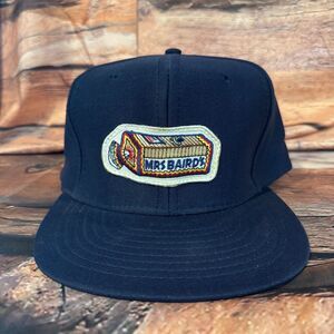Sportcap Mrs Baird's Bread Logo Snapback Hat Men's OSFA Navy Blue Vintage
